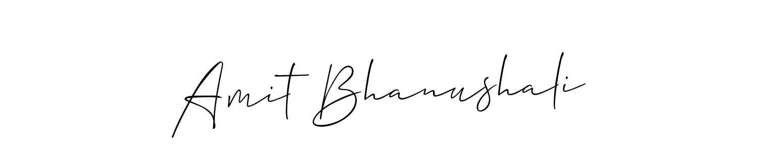 This is the best signature style for the Amit Bhanushali name. Also you like these signature font (Allison_Script). Mix name signature. Amit Bhanushali signature style 2 images and pictures png
