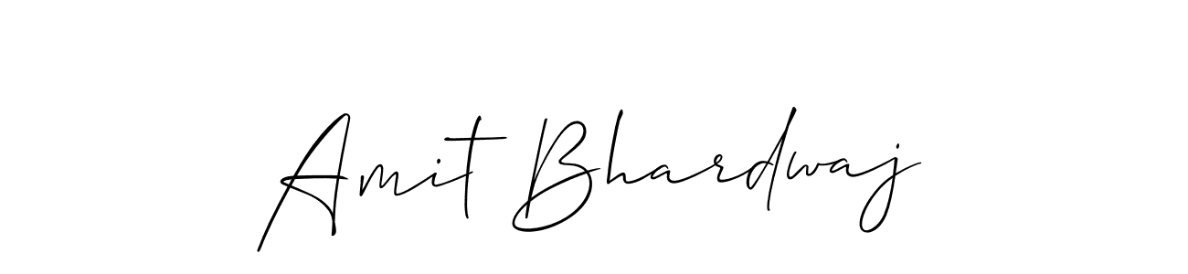 This is the best signature style for the Amit Bhardwaj name. Also you like these signature font (Allison_Script). Mix name signature. Amit Bhardwaj signature style 2 images and pictures png