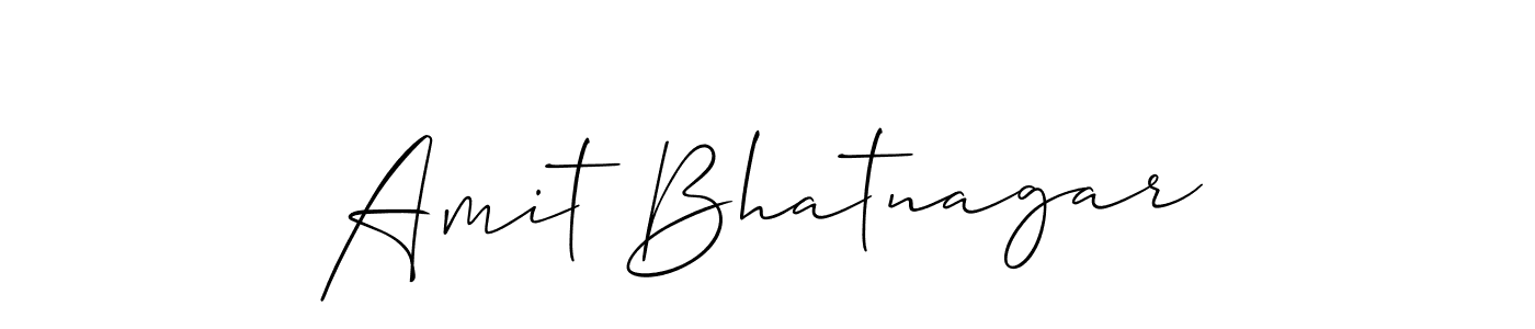 Use a signature maker to create a handwritten signature online. With this signature software, you can design (Allison_Script) your own signature for name Amit Bhatnagar. Amit Bhatnagar signature style 2 images and pictures png