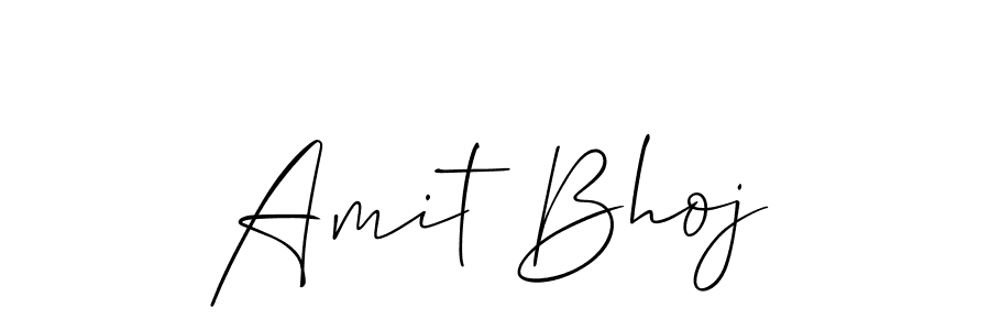How to make Amit Bhoj name signature. Use Allison_Script style for creating short signs online. This is the latest handwritten sign. Amit Bhoj signature style 2 images and pictures png