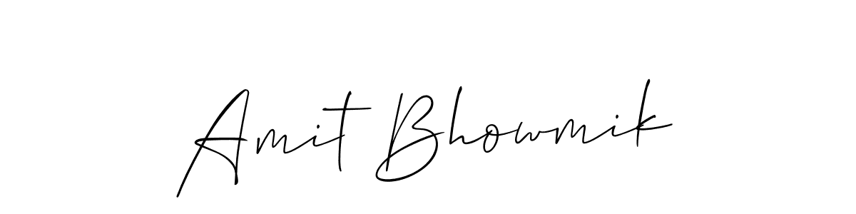 Also we have Amit Bhowmik name is the best signature style. Create professional handwritten signature collection using Allison_Script autograph style. Amit Bhowmik signature style 2 images and pictures png