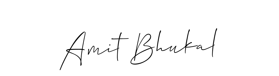 Also we have Amit Bhukal name is the best signature style. Create professional handwritten signature collection using Allison_Script autograph style. Amit Bhukal signature style 2 images and pictures png