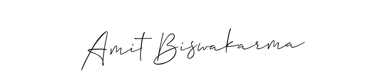 Make a beautiful signature design for name Amit Biswakarma. With this signature (Allison_Script) style, you can create a handwritten signature for free. Amit Biswakarma signature style 2 images and pictures png