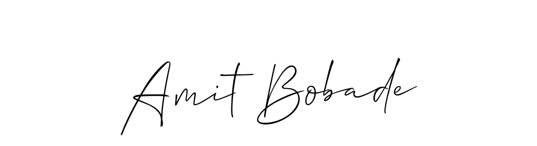 Design your own signature with our free online signature maker. With this signature software, you can create a handwritten (Allison_Script) signature for name Amit Bobade. Amit Bobade signature style 2 images and pictures png