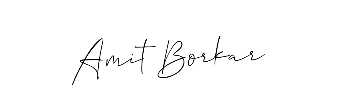 Allison_Script is a professional signature style that is perfect for those who want to add a touch of class to their signature. It is also a great choice for those who want to make their signature more unique. Get Amit Borkar name to fancy signature for free. Amit Borkar signature style 2 images and pictures png