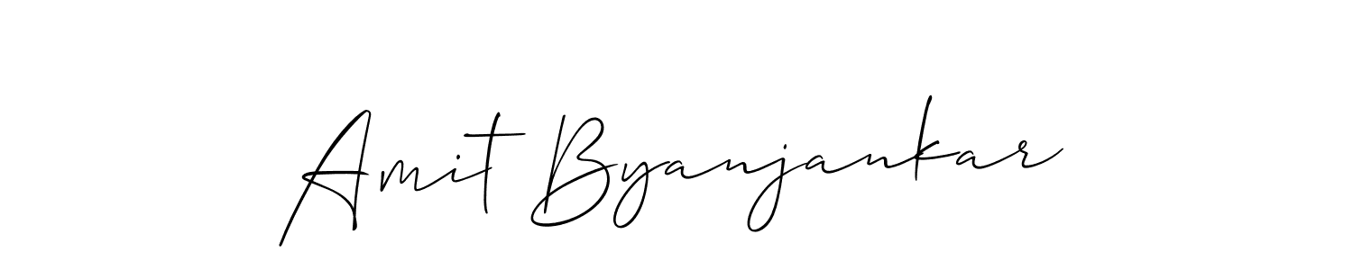 Make a beautiful signature design for name Amit Byanjankar. With this signature (Allison_Script) style, you can create a handwritten signature for free. Amit Byanjankar signature style 2 images and pictures png