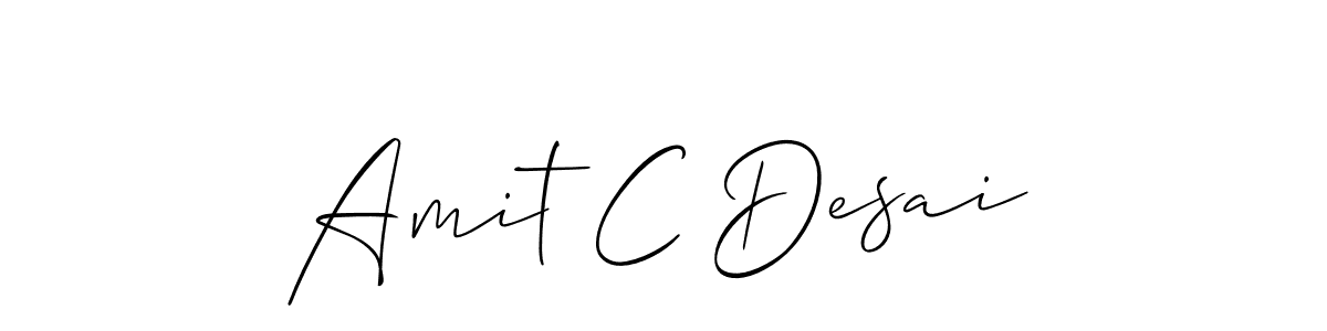 Use a signature maker to create a handwritten signature online. With this signature software, you can design (Allison_Script) your own signature for name Amit C Desai. Amit C Desai signature style 2 images and pictures png