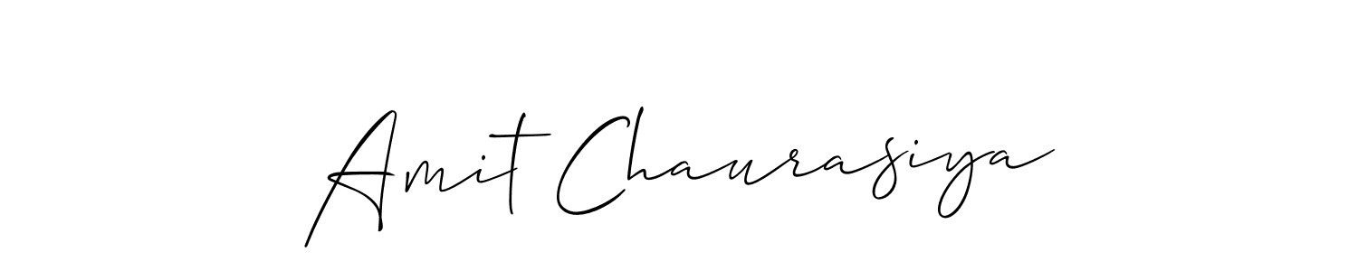 Use a signature maker to create a handwritten signature online. With this signature software, you can design (Allison_Script) your own signature for name Amit Chaurasiya. Amit Chaurasiya signature style 2 images and pictures png