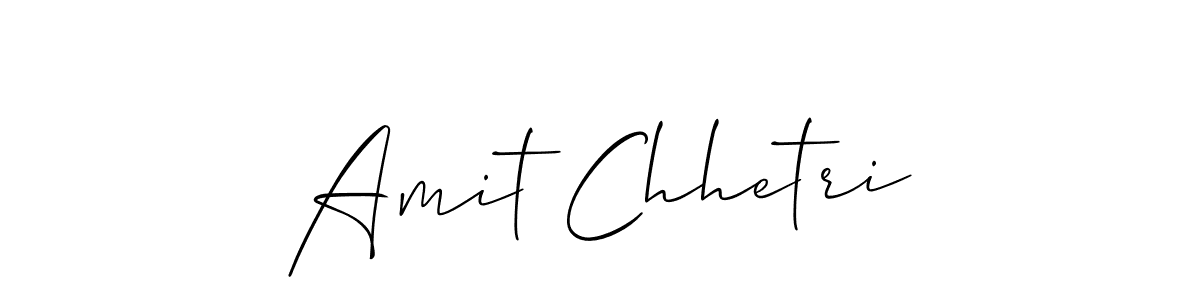 How to make Amit Chhetri signature? Allison_Script is a professional autograph style. Create handwritten signature for Amit Chhetri name. Amit Chhetri signature style 2 images and pictures png