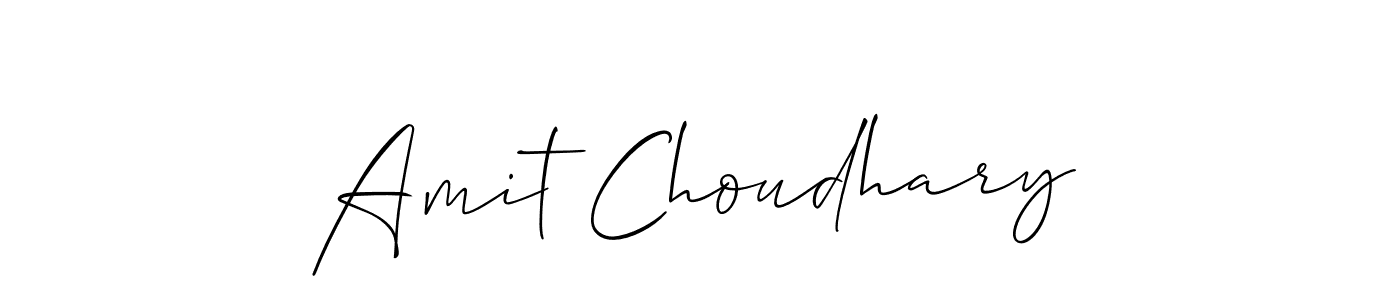 Design your own signature with our free online signature maker. With this signature software, you can create a handwritten (Allison_Script) signature for name Amit Choudhary. Amit Choudhary signature style 2 images and pictures png