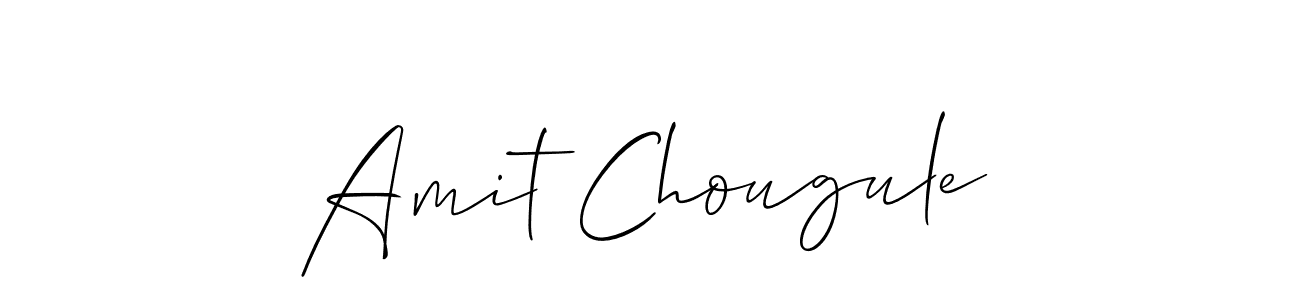 How to make Amit Chougule name signature. Use Allison_Script style for creating short signs online. This is the latest handwritten sign. Amit Chougule signature style 2 images and pictures png