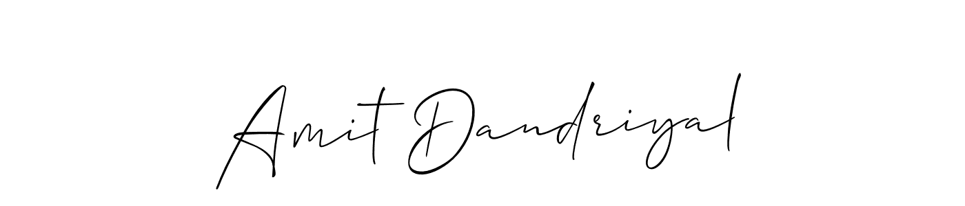 Allison_Script is a professional signature style that is perfect for those who want to add a touch of class to their signature. It is also a great choice for those who want to make their signature more unique. Get Amit Dandriyal name to fancy signature for free. Amit Dandriyal signature style 2 images and pictures png