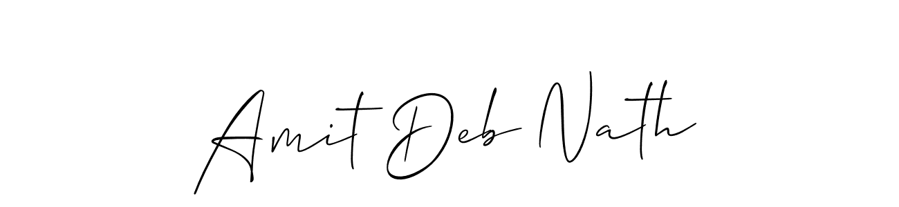 Make a short Amit Deb Nath signature style. Manage your documents anywhere anytime using Allison_Script. Create and add eSignatures, submit forms, share and send files easily. Amit Deb Nath signature style 2 images and pictures png