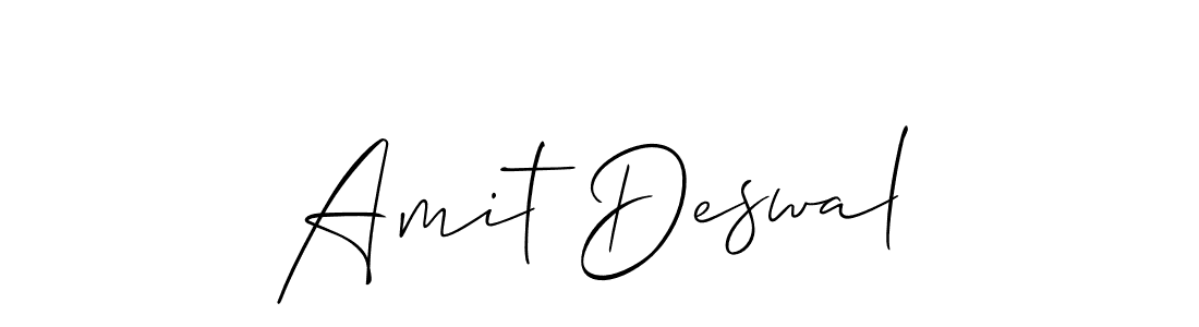 It looks lik you need a new signature style for name Amit Deswal. Design unique handwritten (Allison_Script) signature with our free signature maker in just a few clicks. Amit Deswal signature style 2 images and pictures png