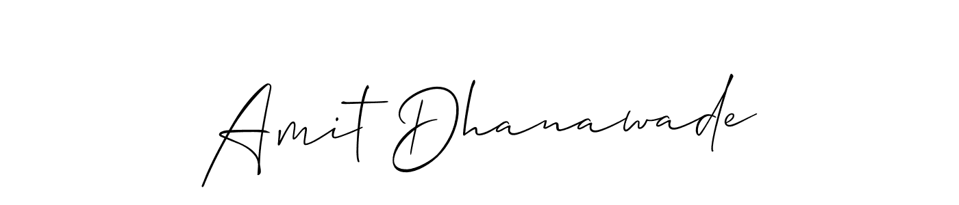 How to Draw Amit Dhanawade signature style? Allison_Script is a latest design signature styles for name Amit Dhanawade. Amit Dhanawade signature style 2 images and pictures png