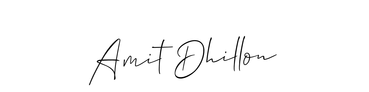 How to make Amit Dhillon signature? Allison_Script is a professional autograph style. Create handwritten signature for Amit Dhillon name. Amit Dhillon signature style 2 images and pictures png