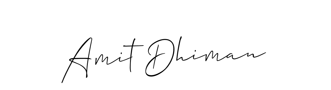 Amit Dhiman stylish signature style. Best Handwritten Sign (Allison_Script) for my name. Handwritten Signature Collection Ideas for my name Amit Dhiman. Amit Dhiman signature style 2 images and pictures png