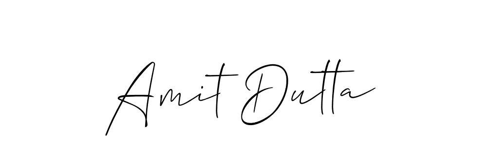 Use a signature maker to create a handwritten signature online. With this signature software, you can design (Allison_Script) your own signature for name Amit Dutta. Amit Dutta signature style 2 images and pictures png