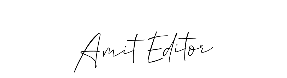 Also You can easily find your signature by using the search form. We will create Amit Editor name handwritten signature images for you free of cost using Allison_Script sign style. Amit Editor signature style 2 images and pictures png