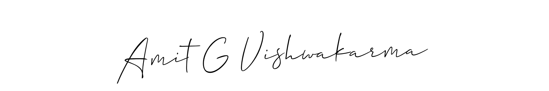 This is the best signature style for the Amit G Vishwakarma name. Also you like these signature font (Allison_Script). Mix name signature. Amit G Vishwakarma signature style 2 images and pictures png