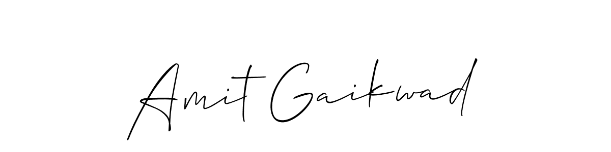 Design your own signature with our free online signature maker. With this signature software, you can create a handwritten (Allison_Script) signature for name Amit Gaikwad. Amit Gaikwad signature style 2 images and pictures png