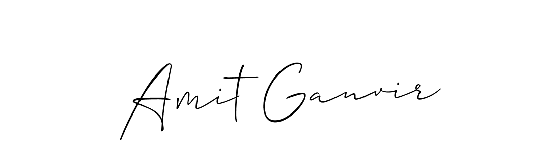 Allison_Script is a professional signature style that is perfect for those who want to add a touch of class to their signature. It is also a great choice for those who want to make their signature more unique. Get Amit Ganvir name to fancy signature for free. Amit Ganvir signature style 2 images and pictures png