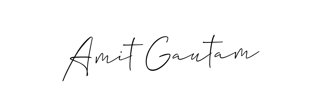 Amit Gautam stylish signature style. Best Handwritten Sign (Allison_Script) for my name. Handwritten Signature Collection Ideas for my name Amit Gautam. Amit Gautam signature style 2 images and pictures png