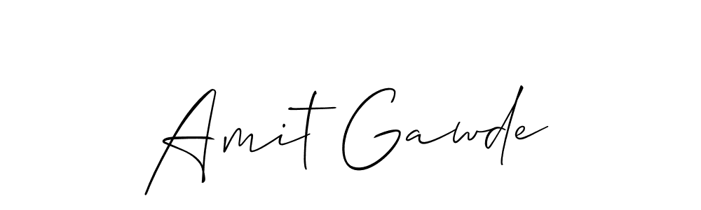 Create a beautiful signature design for name Amit Gawde. With this signature (Allison_Script) fonts, you can make a handwritten signature for free. Amit Gawde signature style 2 images and pictures png