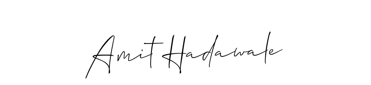 Amit Hadawale stylish signature style. Best Handwritten Sign (Allison_Script) for my name. Handwritten Signature Collection Ideas for my name Amit Hadawale. Amit Hadawale signature style 2 images and pictures png