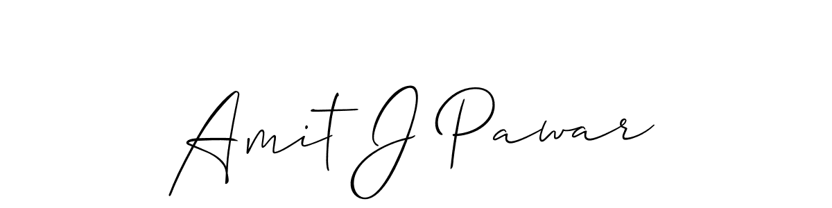 Use a signature maker to create a handwritten signature online. With this signature software, you can design (Allison_Script) your own signature for name Amit J Pawar. Amit J Pawar signature style 2 images and pictures png