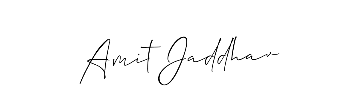 How to make Amit Jaddhav name signature. Use Allison_Script style for creating short signs online. This is the latest handwritten sign. Amit Jaddhav signature style 2 images and pictures png