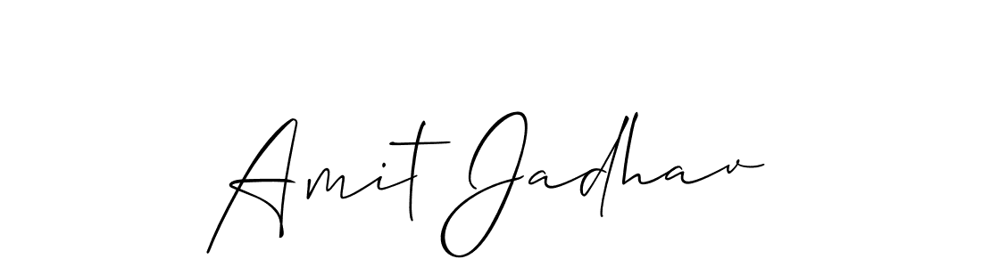 Also You can easily find your signature by using the search form. We will create Amit Jadhav name handwritten signature images for you free of cost using Allison_Script sign style. Amit Jadhav signature style 2 images and pictures png