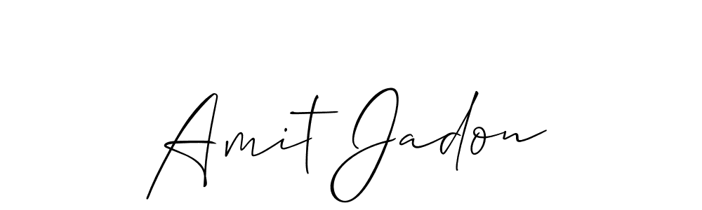 Similarly Allison_Script is the best handwritten signature design. Signature creator online .You can use it as an online autograph creator for name Amit Jadon. Amit Jadon signature style 2 images and pictures png