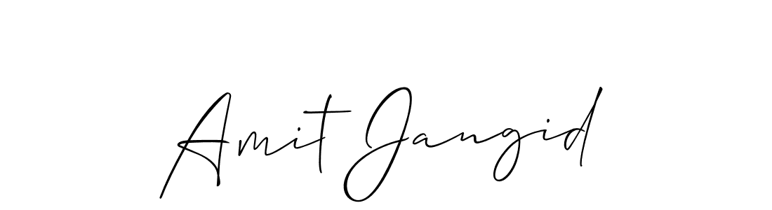 This is the best signature style for the Amit Jangid name. Also you like these signature font (Allison_Script). Mix name signature. Amit Jangid signature style 2 images and pictures png