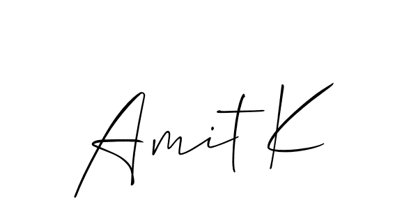 Make a beautiful signature design for name Amit K. Use this online signature maker to create a handwritten signature for free. Amit K signature style 2 images and pictures png