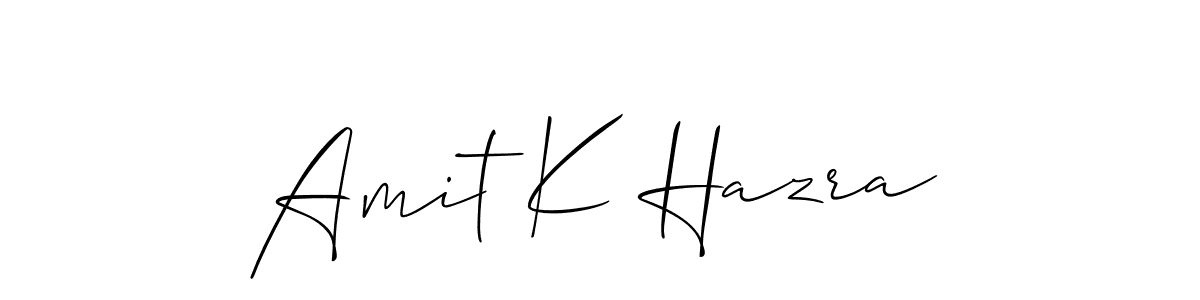 You should practise on your own different ways (Allison_Script) to write your name (Amit K Hazra) in signature. don't let someone else do it for you. Amit K Hazra signature style 2 images and pictures png