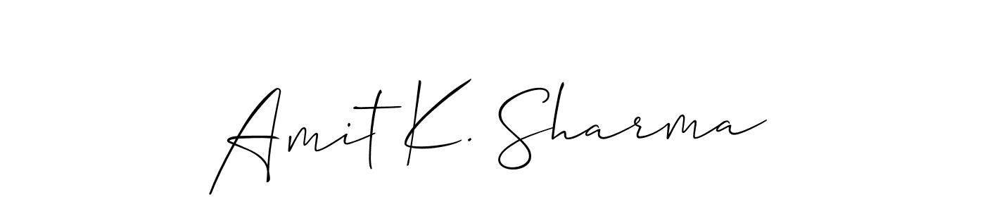 Also You can easily find your signature by using the search form. We will create Amit K. Sharma name handwritten signature images for you free of cost using Allison_Script sign style. Amit K. Sharma signature style 2 images and pictures png
