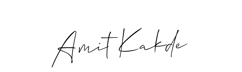 Use a signature maker to create a handwritten signature online. With this signature software, you can design (Allison_Script) your own signature for name Amit Kakde. Amit Kakde signature style 2 images and pictures png