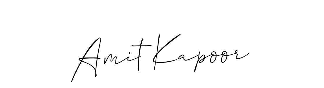 Make a beautiful signature design for name Amit Kapoor. With this signature (Allison_Script) style, you can create a handwritten signature for free. Amit Kapoor signature style 2 images and pictures png