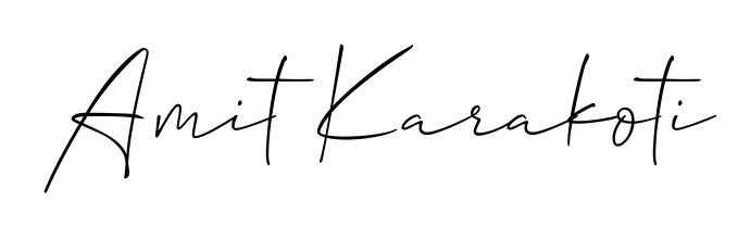 A modern signature idea for name Amit Karakoti using Allison_Script font. Clean strokes and elegant curves make it stand out instantly. Amit Karakoti signature style 2 images and pictures png