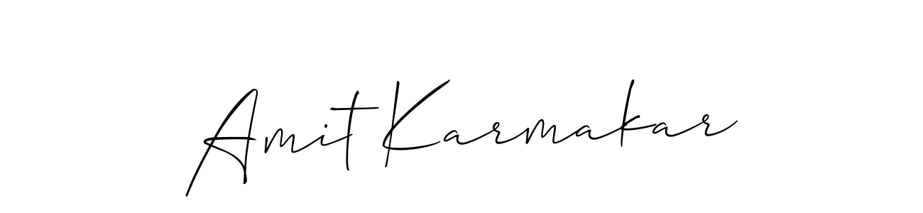 How to make Amit Karmakar signature? Allison_Script is a professional autograph style. Create handwritten signature for Amit Karmakar name. Amit Karmakar signature style 2 images and pictures png