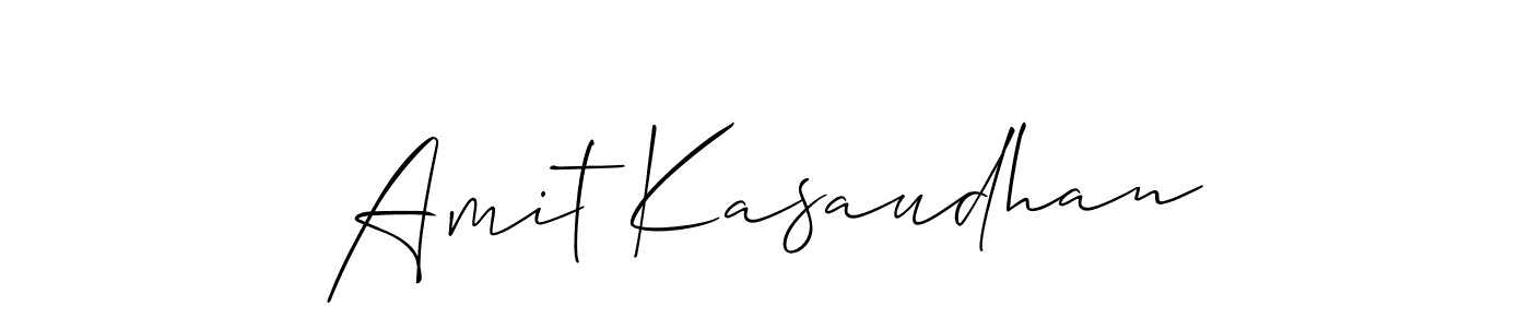Design your own signature with our free online signature maker. With this signature software, you can create a handwritten (Allison_Script) signature for name Amit Kasaudhan. Amit Kasaudhan signature style 2 images and pictures png