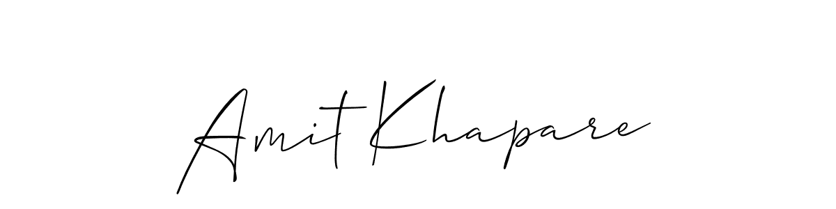 Amit Khapare stylish signature style. Best Handwritten Sign (Allison_Script) for my name. Handwritten Signature Collection Ideas for my name Amit Khapare. Amit Khapare signature style 2 images and pictures png