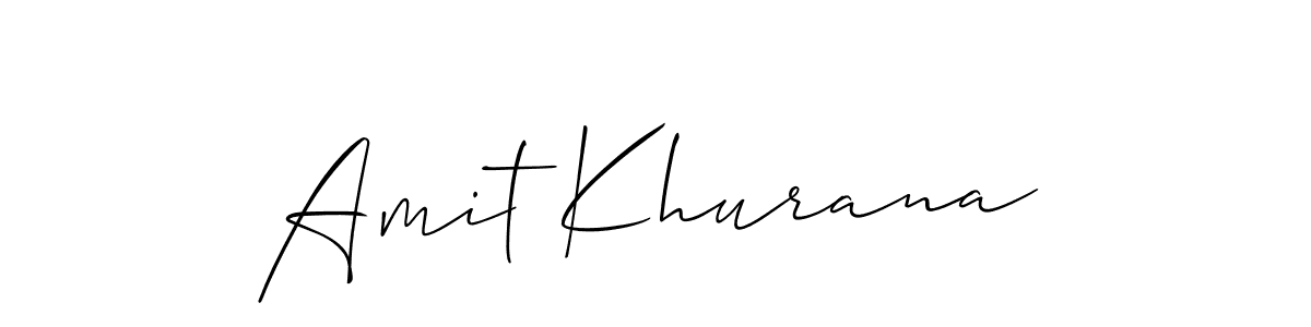 Design your own signature with our free online signature maker. With this signature software, you can create a handwritten (Allison_Script) signature for name Amit Khurana. Amit Khurana signature style 2 images and pictures png