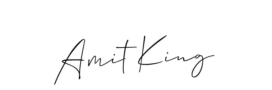 How to make Amit King signature? Allison_Script is a professional autograph style. Create handwritten signature for Amit King name. Amit King signature style 2 images and pictures png