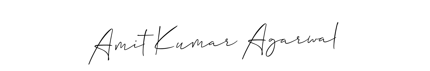 Make a short Amit Kumar Agarwal signature style. Manage your documents anywhere anytime using Allison_Script. Create and add eSignatures, submit forms, share and send files easily. Amit Kumar Agarwal signature style 2 images and pictures png