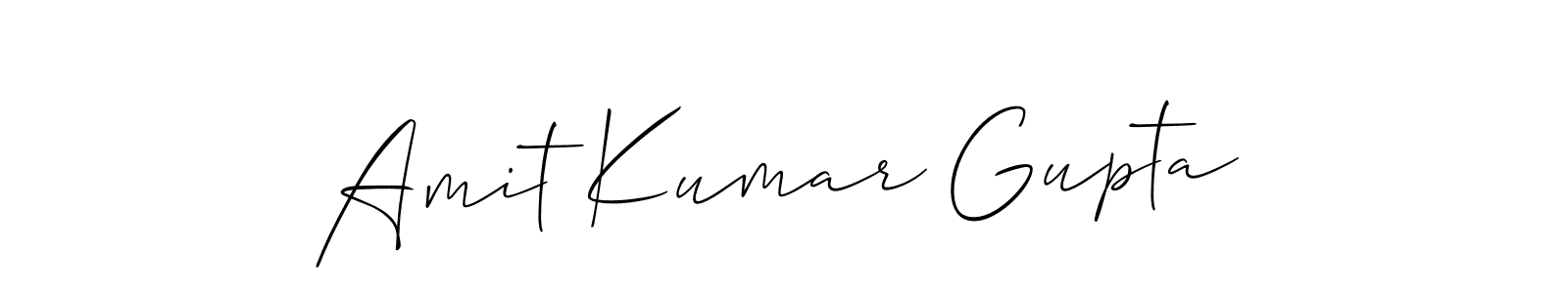 Design your own signature with our free online signature maker. With this signature software, you can create a handwritten (Allison_Script) signature for name Amit Kumar Gupta. Amit Kumar Gupta signature style 2 images and pictures png