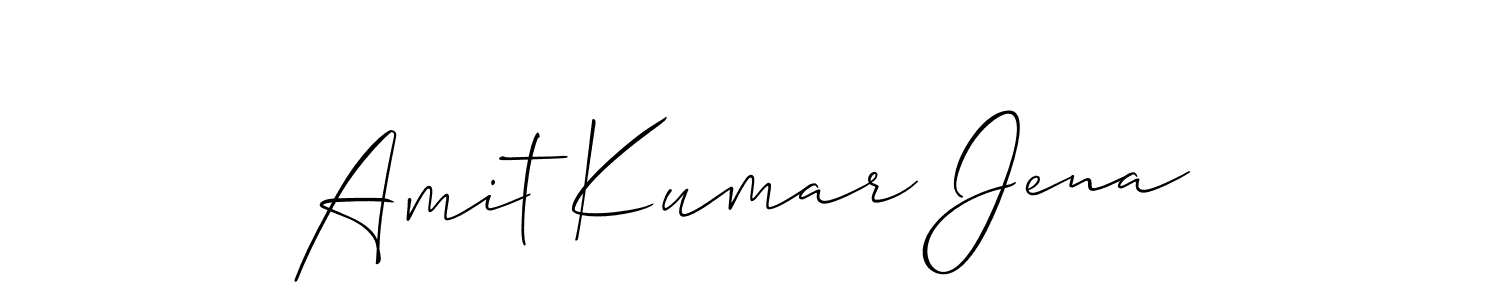 if you are searching for the best signature style for your name Amit Kumar Jena. so please give up your signature search. here we have designed multiple signature styles  using Allison_Script. Amit Kumar Jena signature style 2 images and pictures png