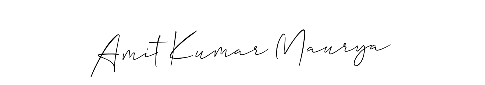 How to make Amit Kumar Maurya signature? Allison_Script is a professional autograph style. Create handwritten signature for Amit Kumar Maurya name. Amit Kumar Maurya signature style 2 images and pictures png