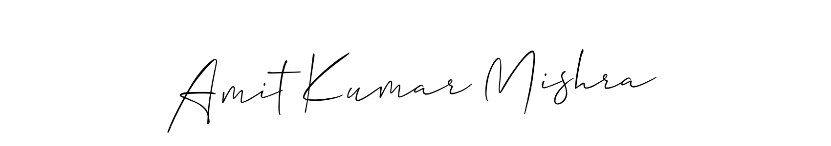 Design your own signature with our free online signature maker. With this signature software, you can create a handwritten (Allison_Script) signature for name Amit Kumar Mishra. Amit Kumar Mishra signature style 2 images and pictures png